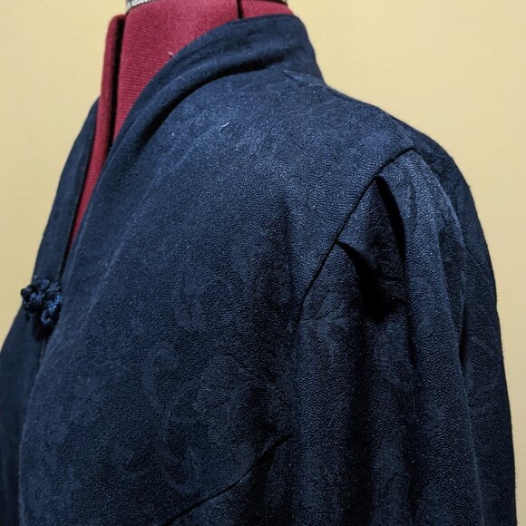 KSL Division of Karin Stevens Dress with Attached Jacket – Size 18W – Navy Blue - Picture 6 of 10